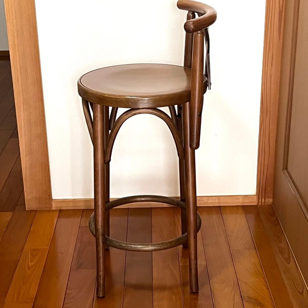 アダル ADAL ハイスツール カウンターチェア 木製 古道具 椅子 二脚セット