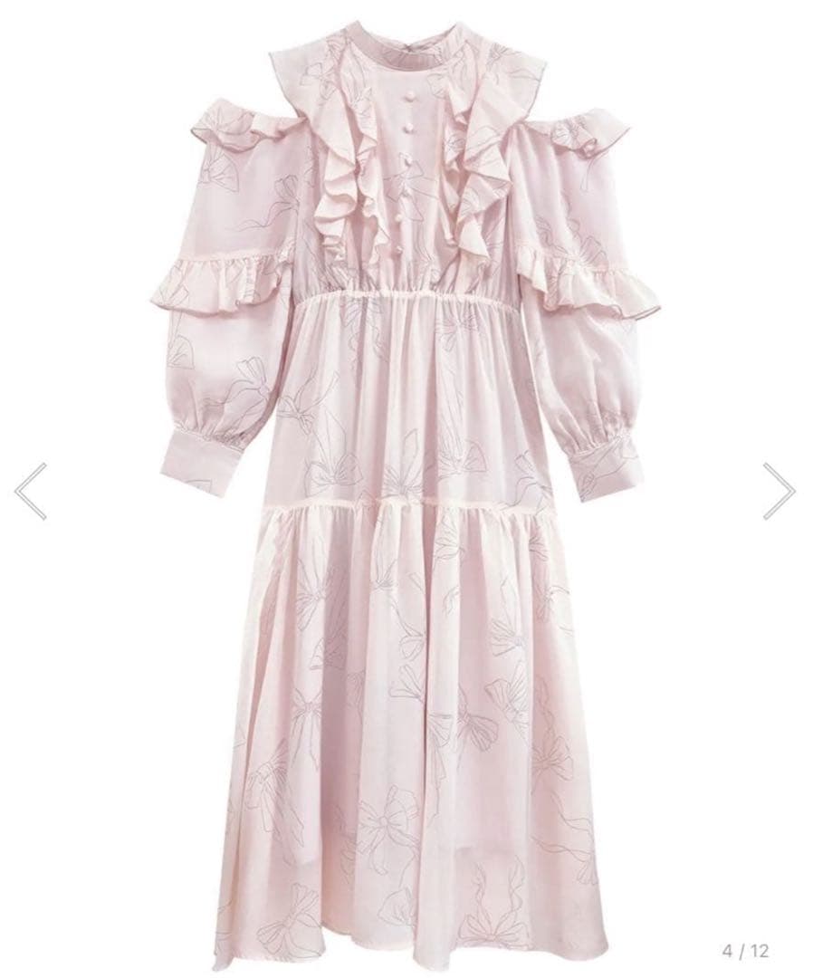 Rose Muse ロゼミューズ ribbon patten dress