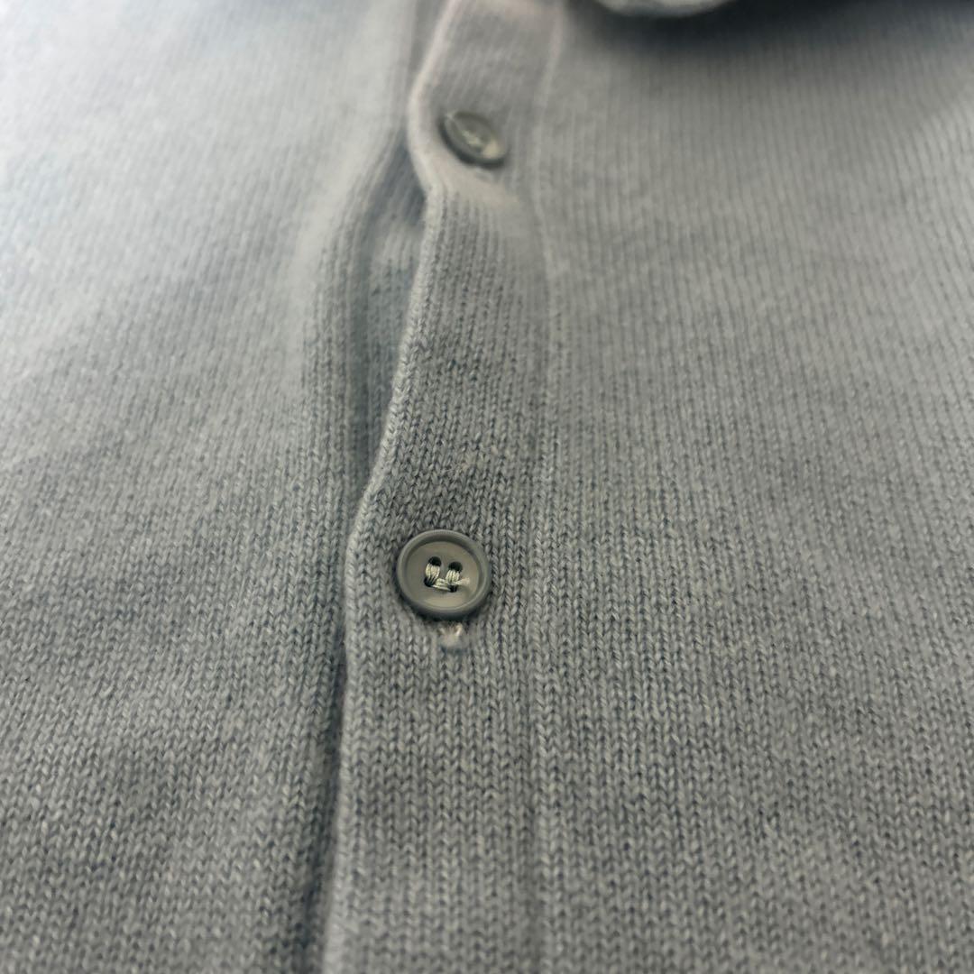 80s〜90s Malo 100%カシミヤ ポロシャツ　カーディガン イタリア製