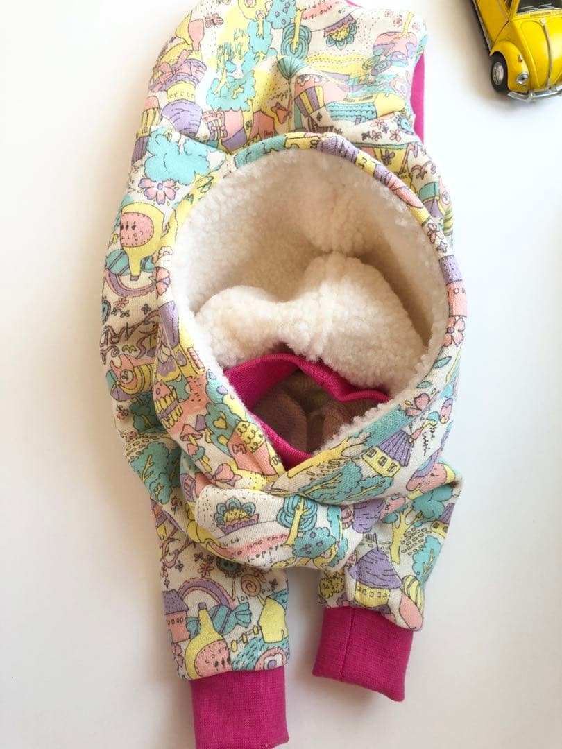 ヒョウ柄パーカー　イタグレ服　犬服　バンドメイド