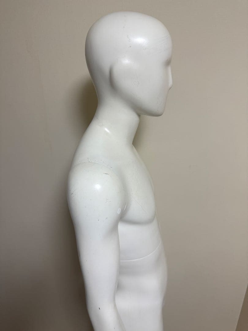 パールイデア　男性　全身トルソー　マネキン　白　高さ調整可能　ディスプレイ