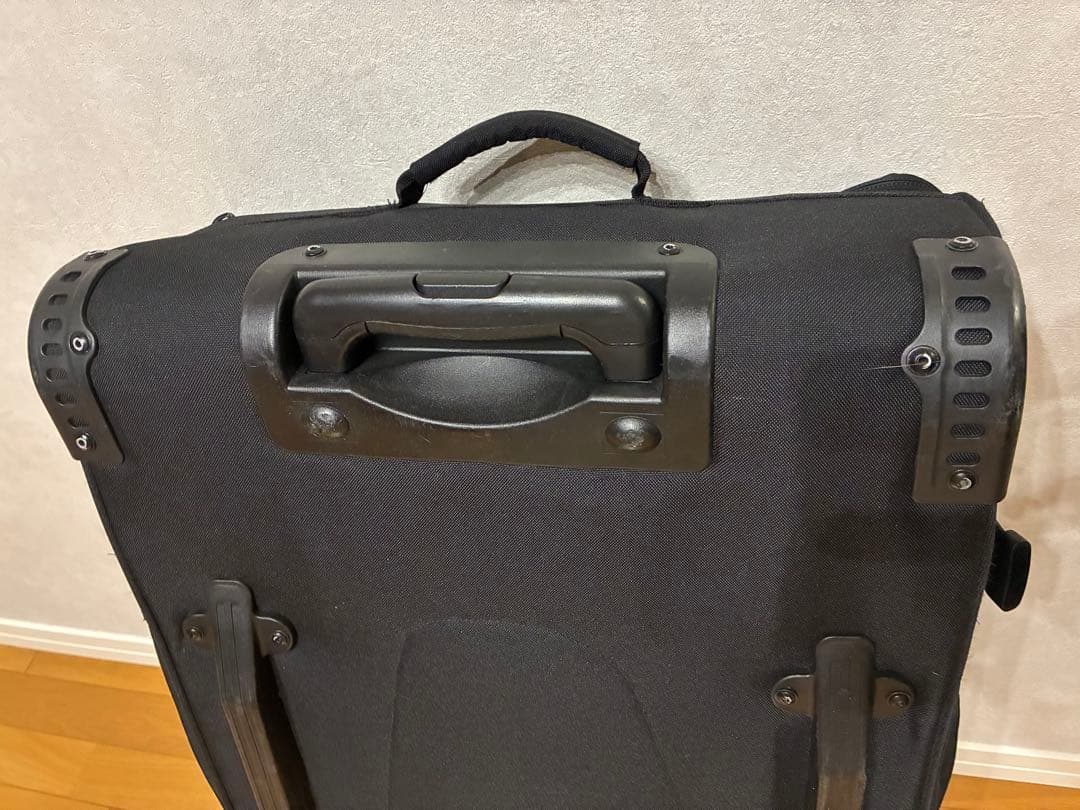 F2 スキー、スノーボード遠征用バッグ　ブラック・オリーブグリーン