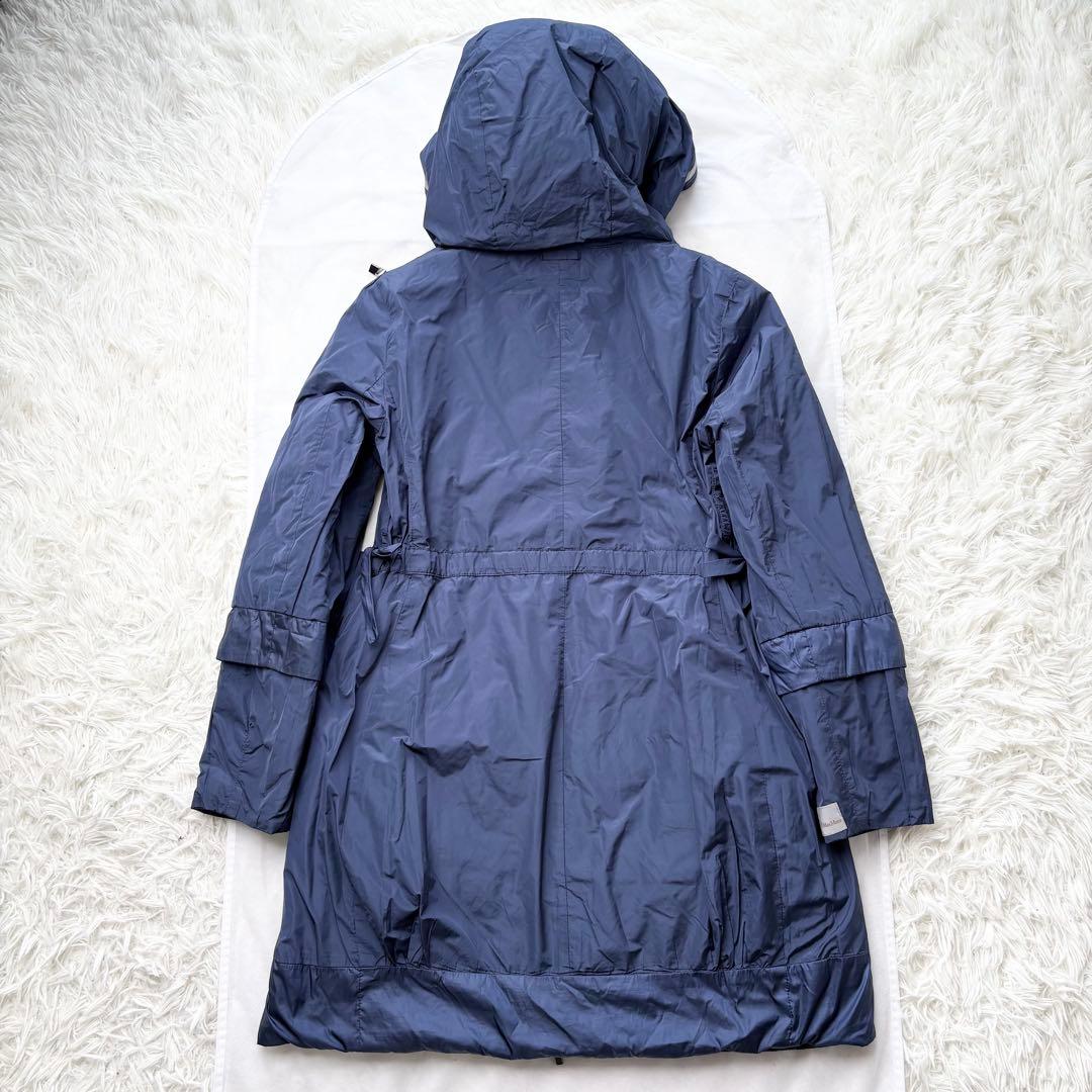 マックスマーラ ライトダウン コート ロング リバーシブル ベルト フード 42