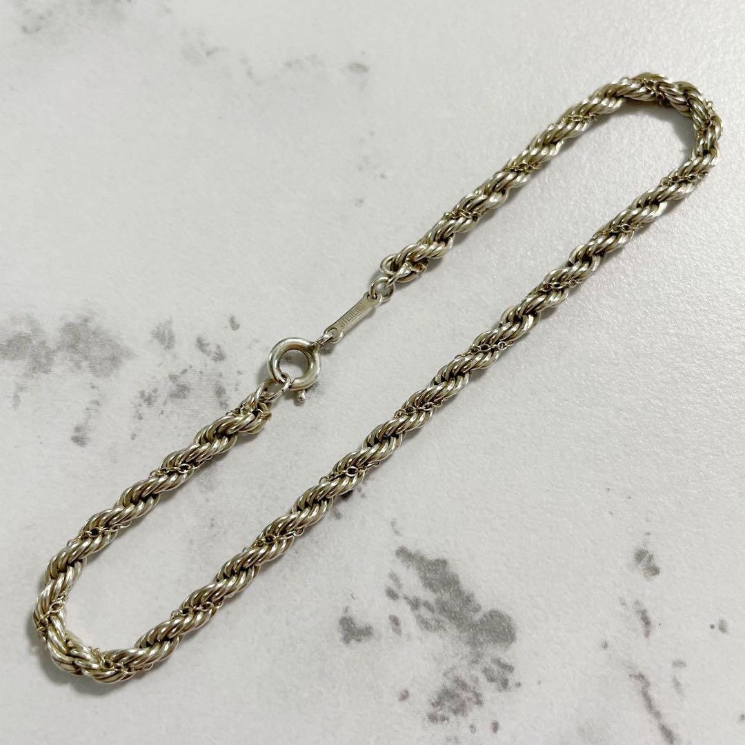 ティファニー TIFFANY ツイストロープ チェーン ブレスレット コンビ