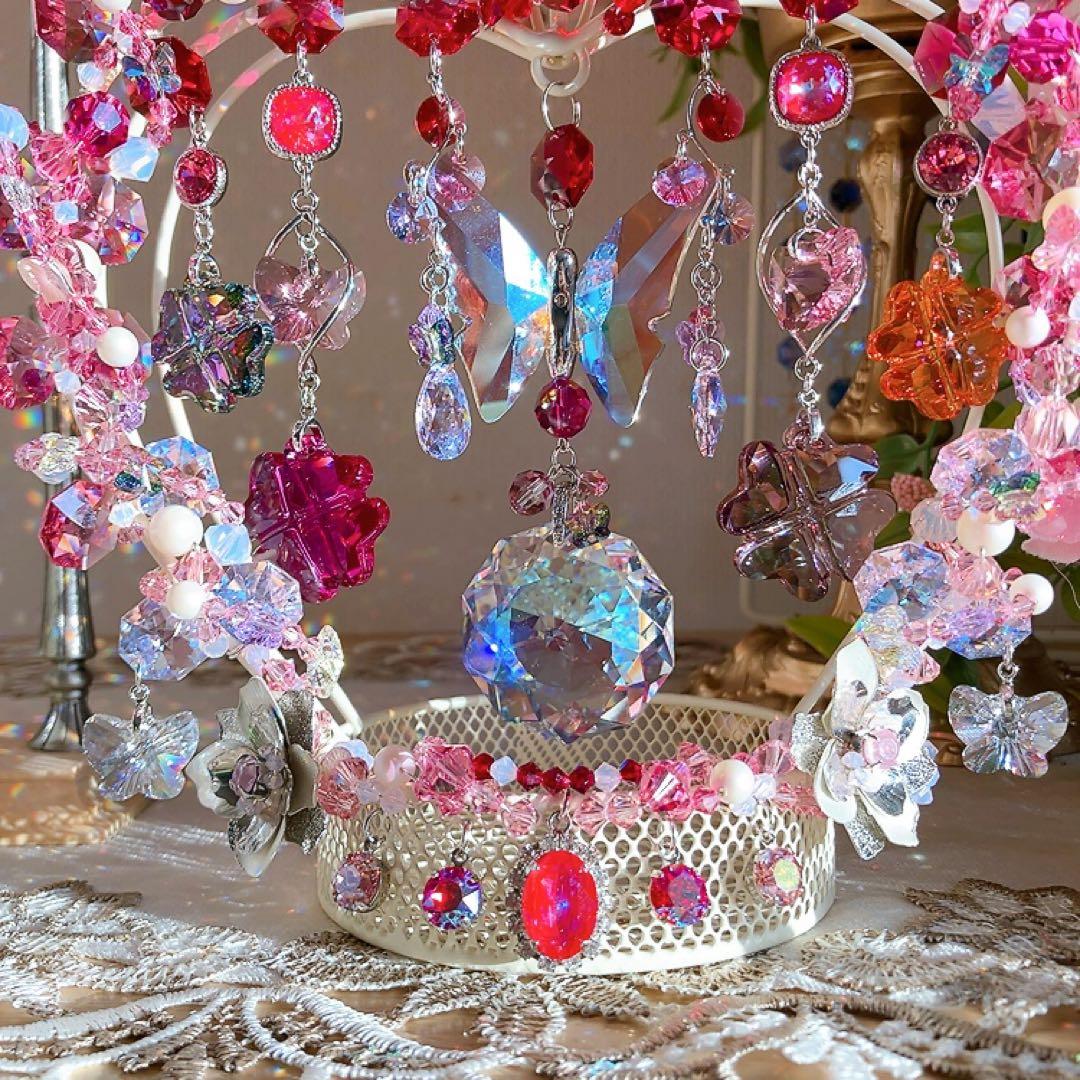 ☆かおmama☆様♡*.スワロフスキー♡スタンドサンキャッチャー♡3点&チャーム