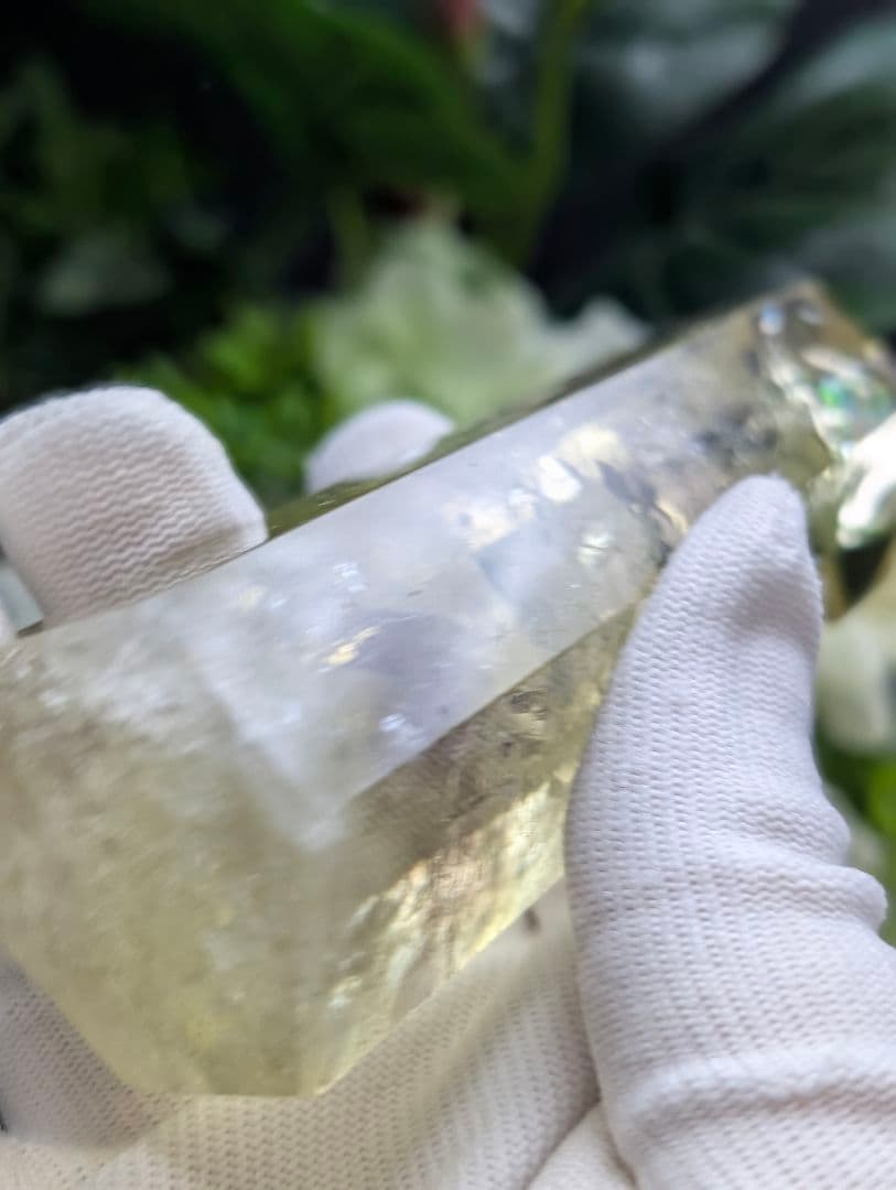 高級208g 虹 シトリン ポイント クラスター Point 柱 gi3