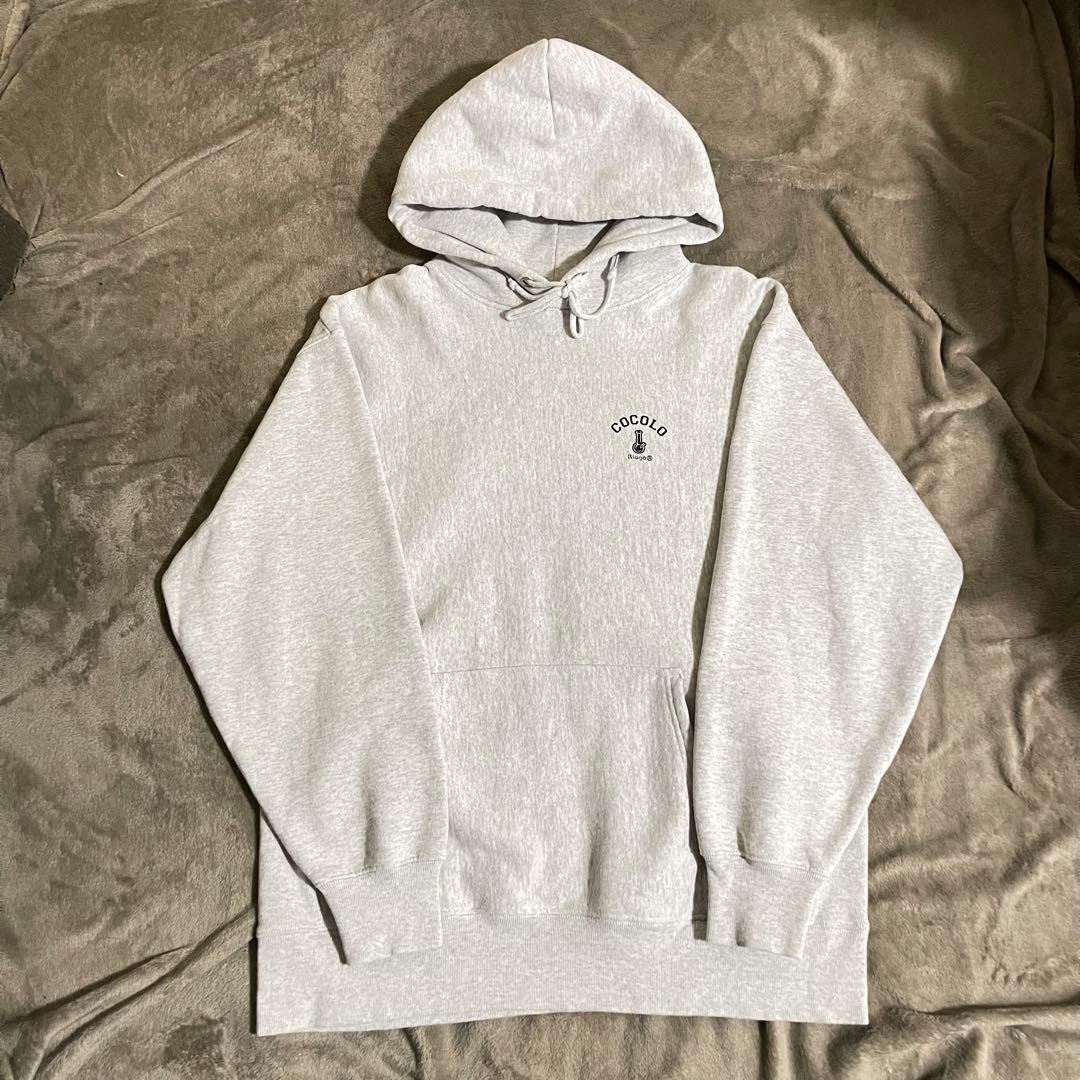 ココロブランド　バックプリント　花柄ボタニカル　ビッグロゴ　スウェット パーカー