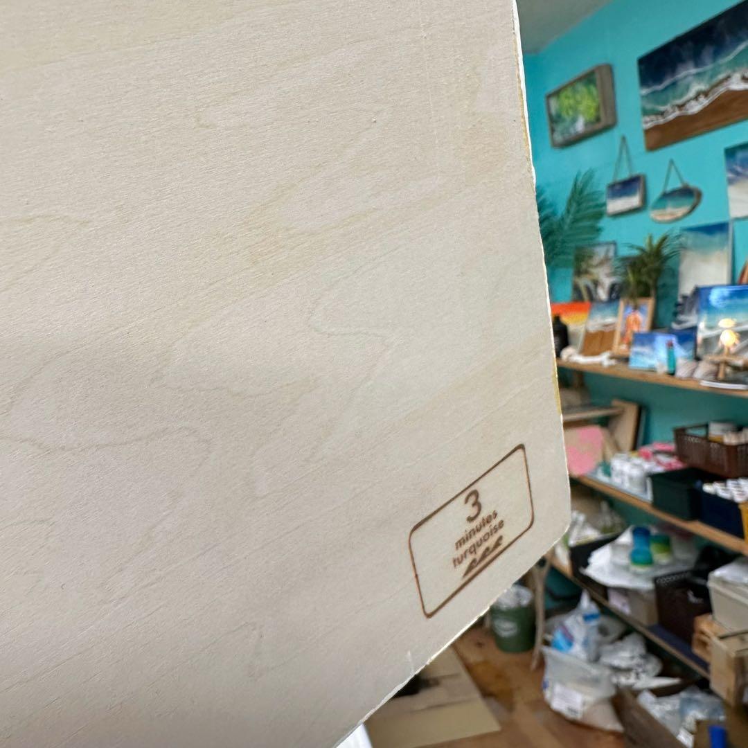 BIG 正方形オーシャンパネル No.247 海アート　レジンアート