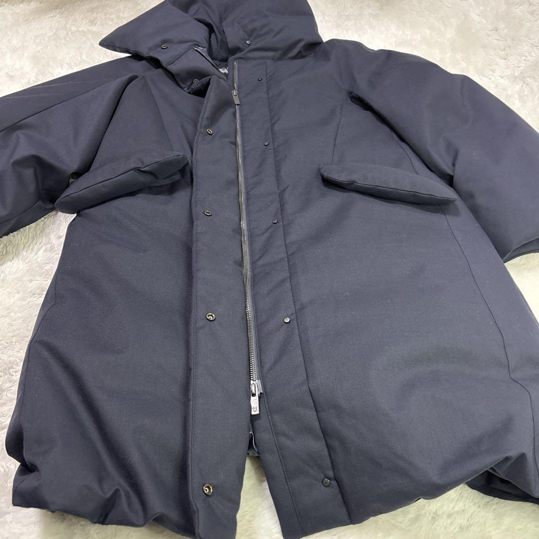 ユニクロ ジルサンダー　UNIQLO +J ハイブリッド　ダウンコート　ネイビー