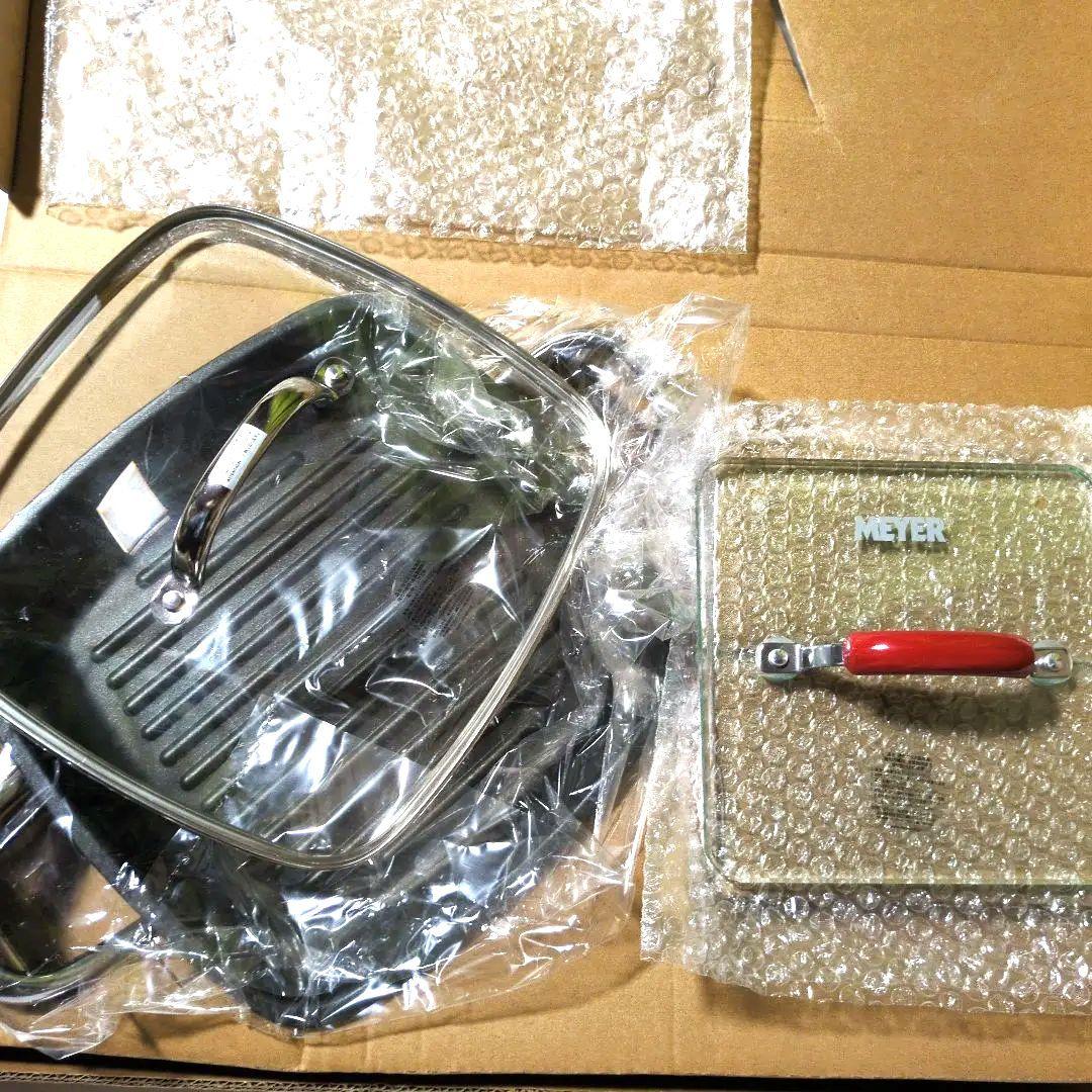 MEYER グリルパン 24cm ガラス蓋付き