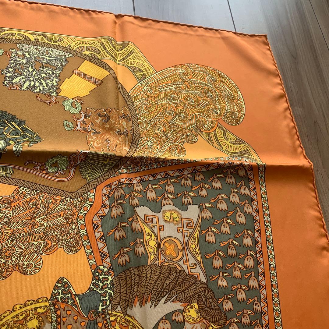 HERMES スカーフ　シルク　エルメス　カレ90