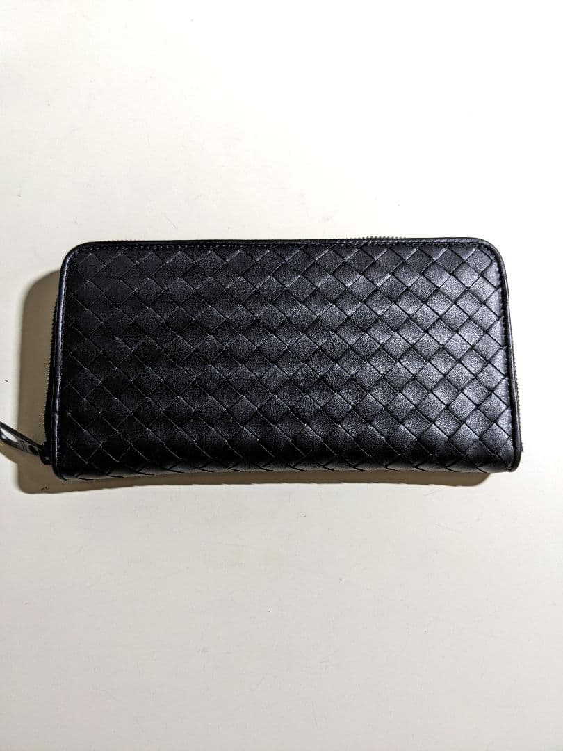 双月　◆正規品◆BOTTEGA VENETA ラウンドファスナーブラック