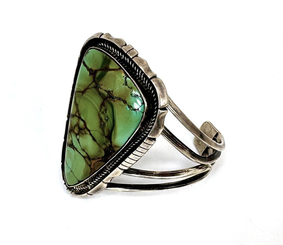 【超大粒 グリーン ターコイズ】ビンテージ インディアンジュエリー