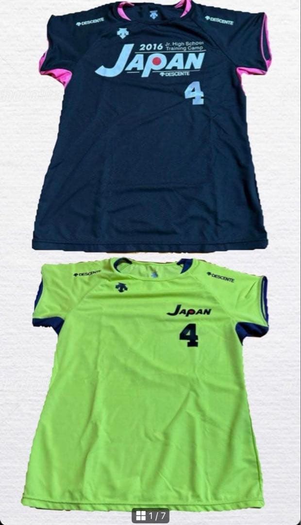 ⭐️レア物⭐️デサントバレーボールTシャツ2枚　高校選抜JAPAN