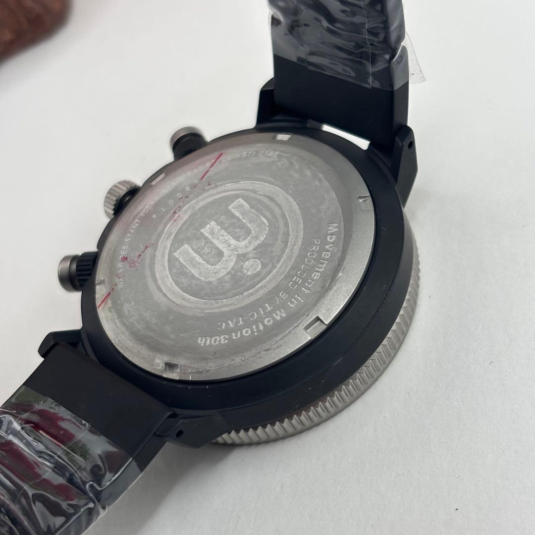 稼働品☆　ムーブメントインモーション　クロノグラフ　メンズ腕時計