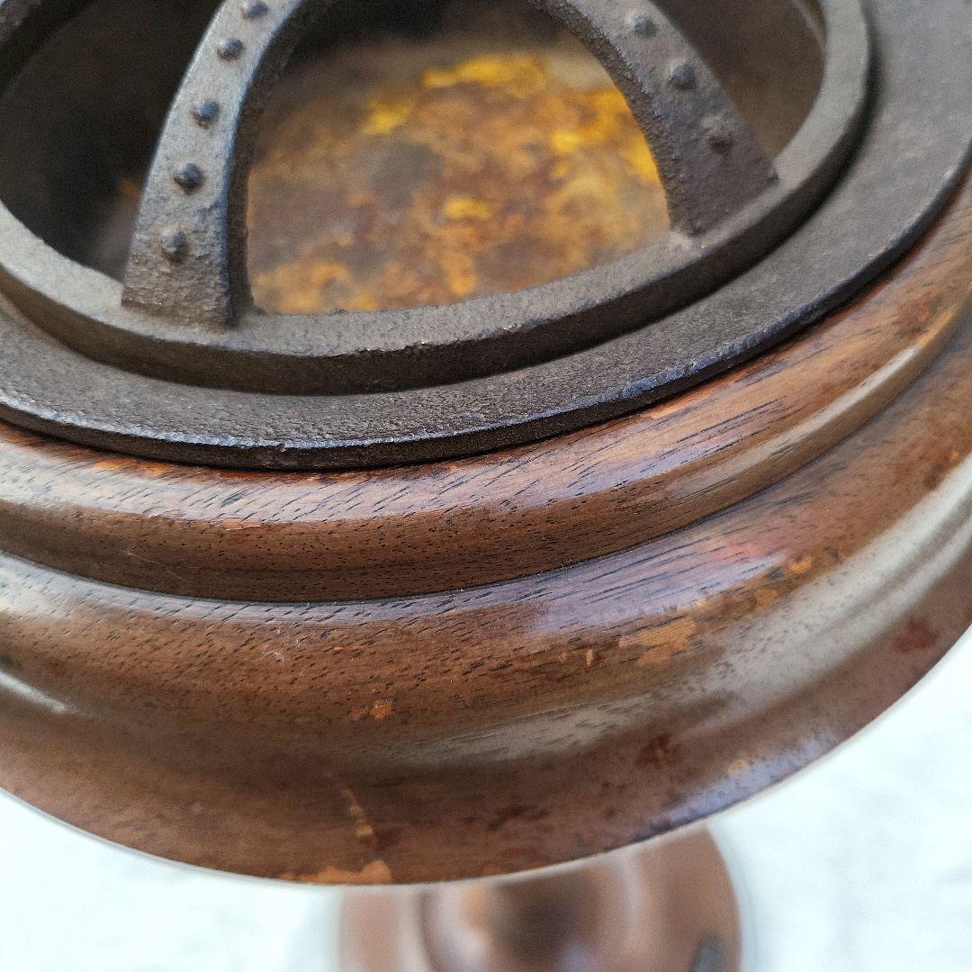 【アンティーク】オールド マルニ 木製スタンド式灰皿【マルニ木工】