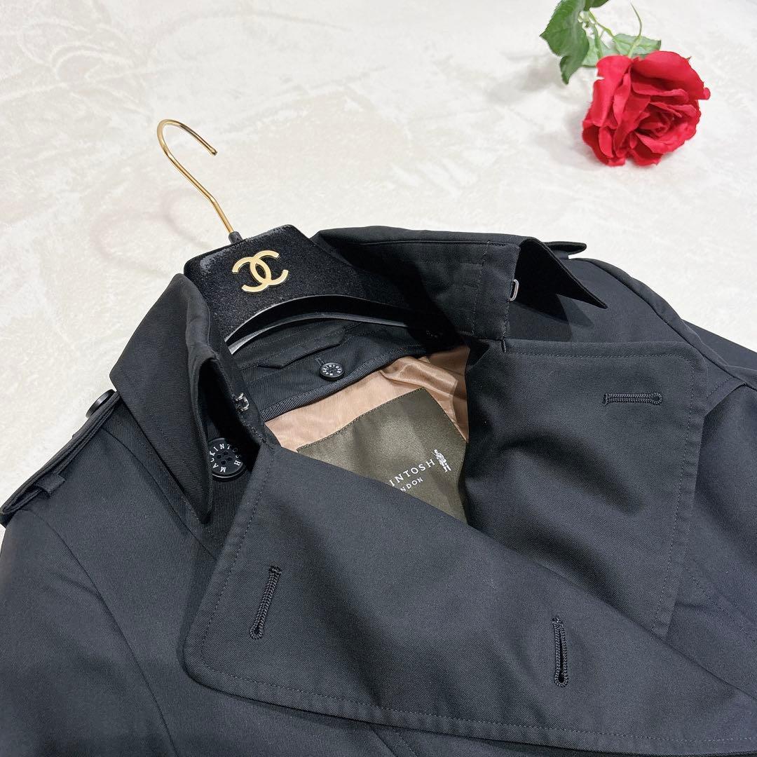 未使用✨　マッキントッシュ　ロンドン　トレンチコート　ブラック　38