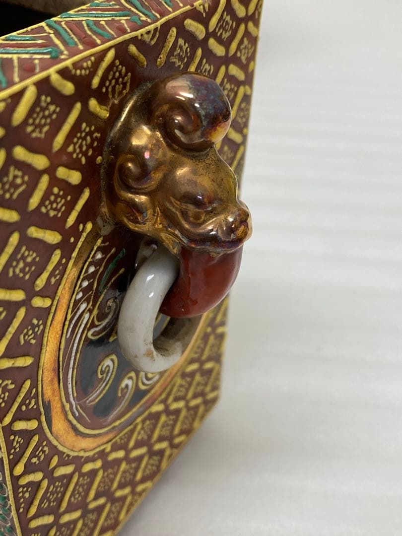 3-3034 香炉　薩摩焼　アンティーク