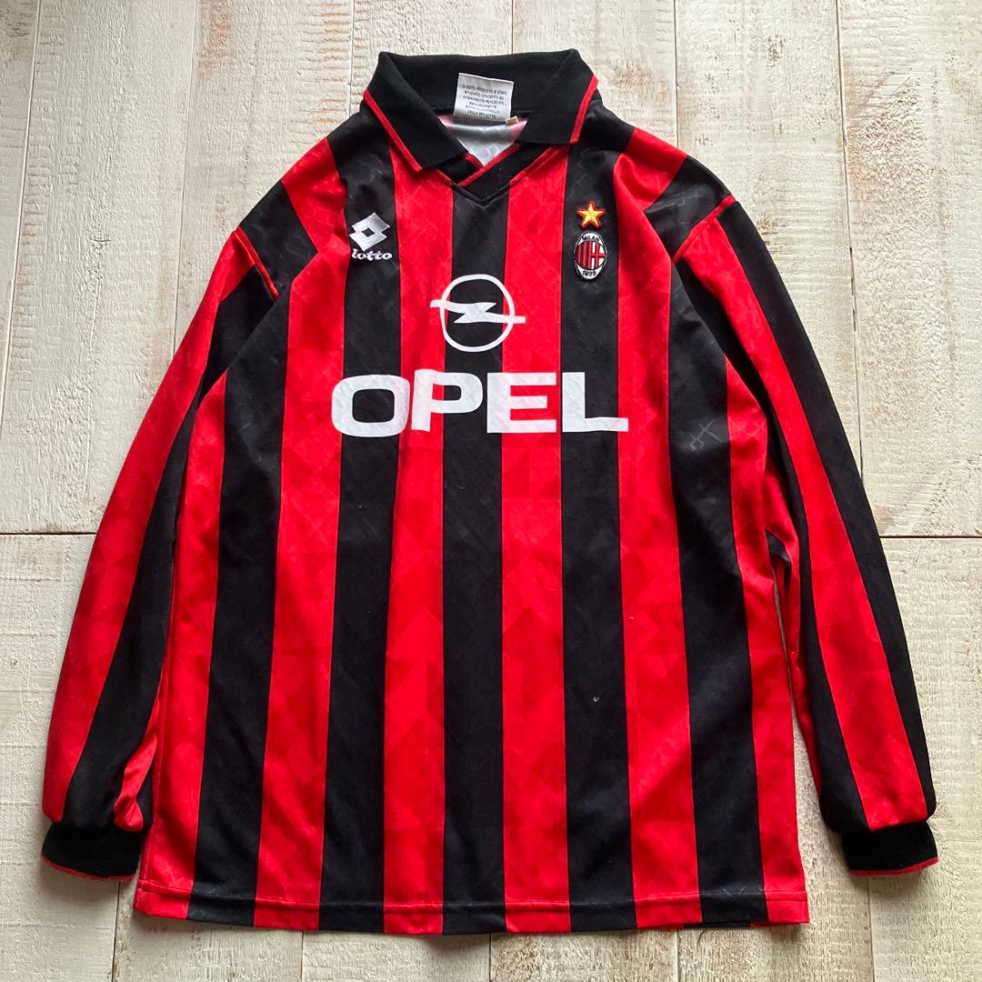 ロット ACミラン 長袖ユニフォーム L OPEL セリエA vintage