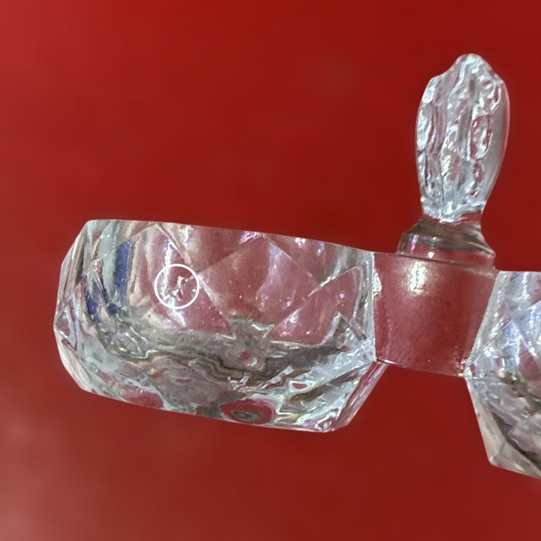 バカラ ソルト&ペッパー　調味料入れ　ダイヤモンド型　　希少作品　高級品