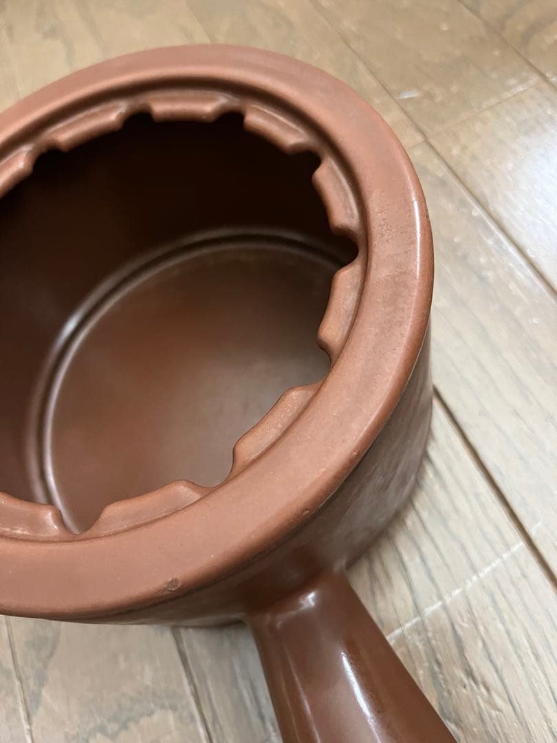 希少　廃盤　ヴィンテージ ストウブ　フォンデュ鍋　チョコレート色