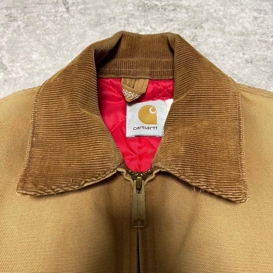 【希少モデル】80s カーハート デトロイトジャケット USA製 赤キルティング