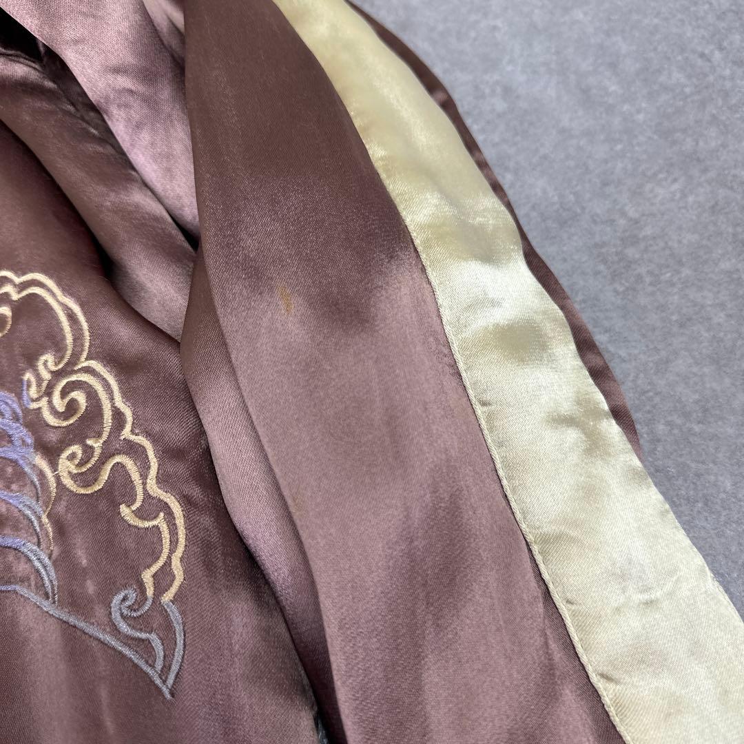 CHIKIRIYA ちきりや スカジャン リバーシブル 兎 獅子 刺繍 ブラック