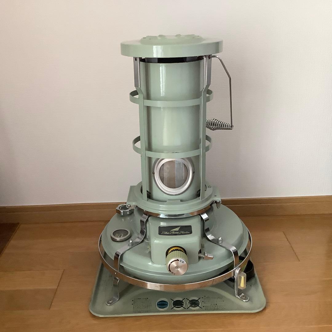 灯油ストーブ ミントグリーン コンパクト