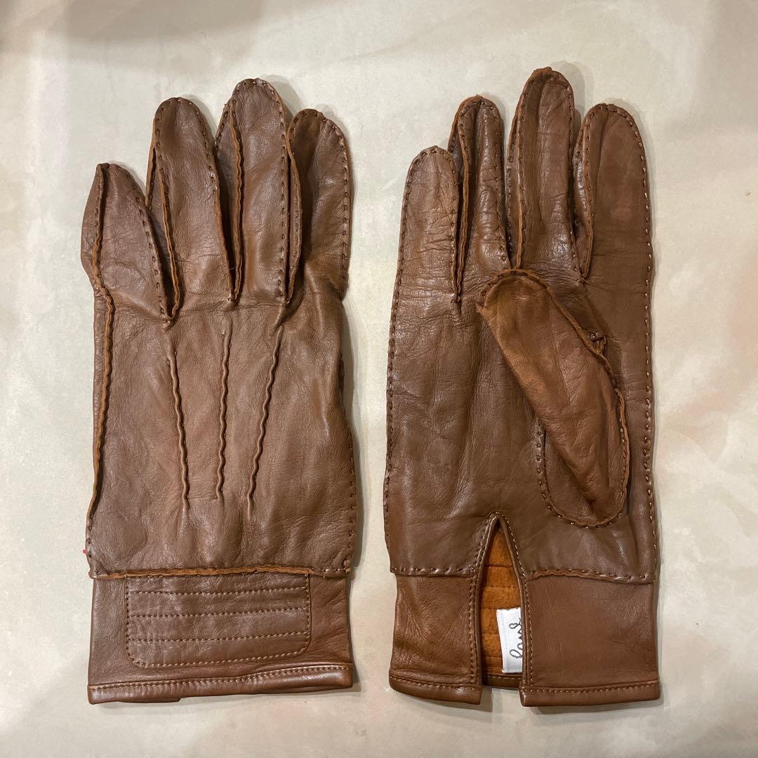 値下げ！シープスキン素材★定価約7万円★英国製 ポール・スミス★メンズ 手袋 L