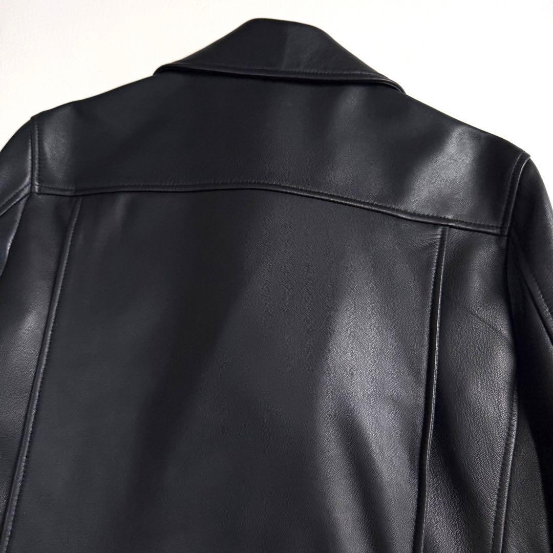 美品✨アッパーハイツ✨ダブルライダースジャケット　ブラック　Mサイズ　羊革