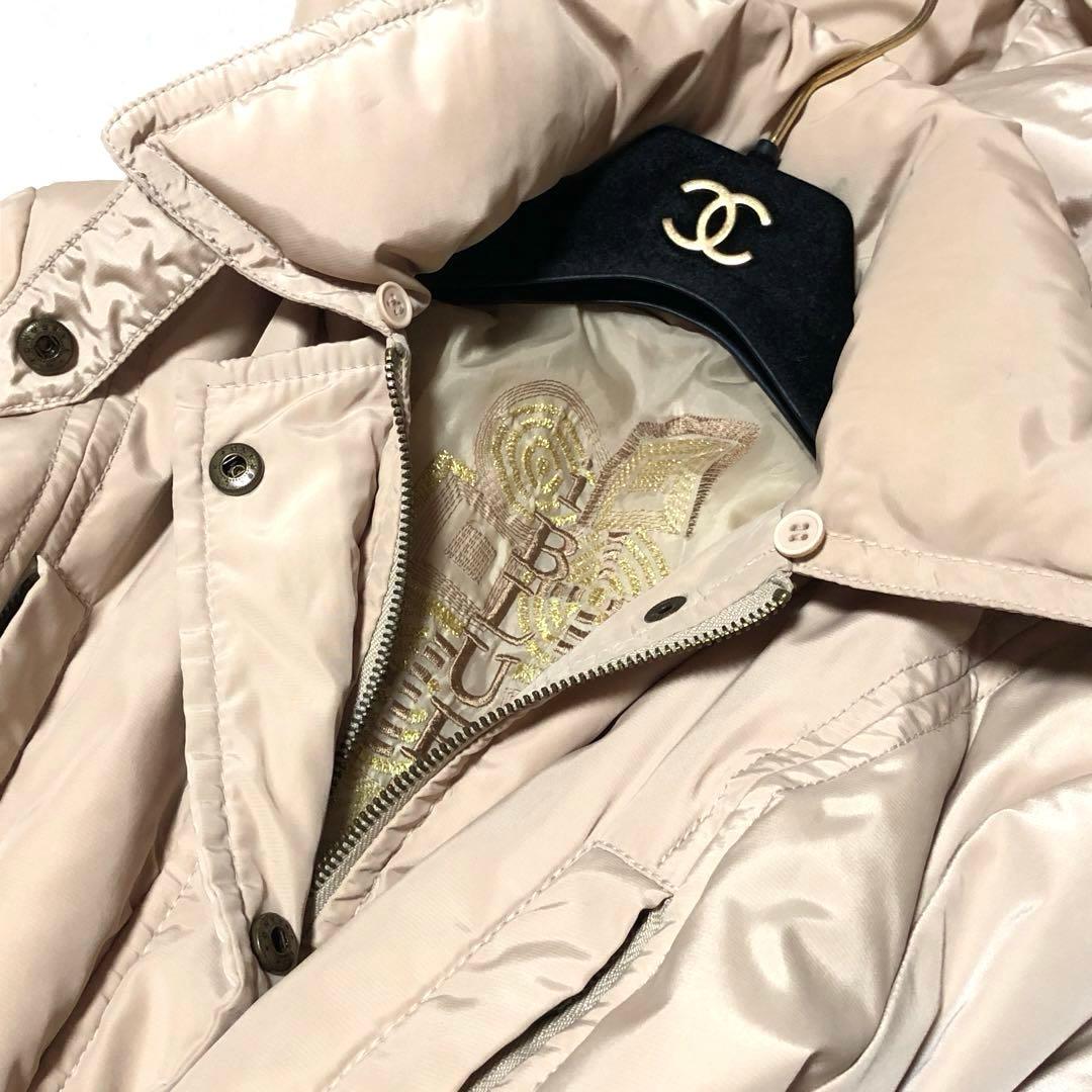 極美品　イブルース　ダウンコート　ベルテッドコート　ロング丈　ベージュ　42