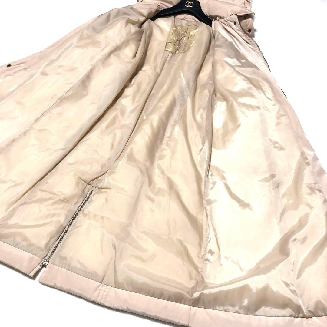 極美品　イブルース　ダウンコート　ベルテッドコート　ロング丈　ベージュ　42