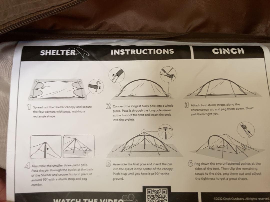 新品未使用　タープテント　車サイド　SHELTER Cinch Outdoors