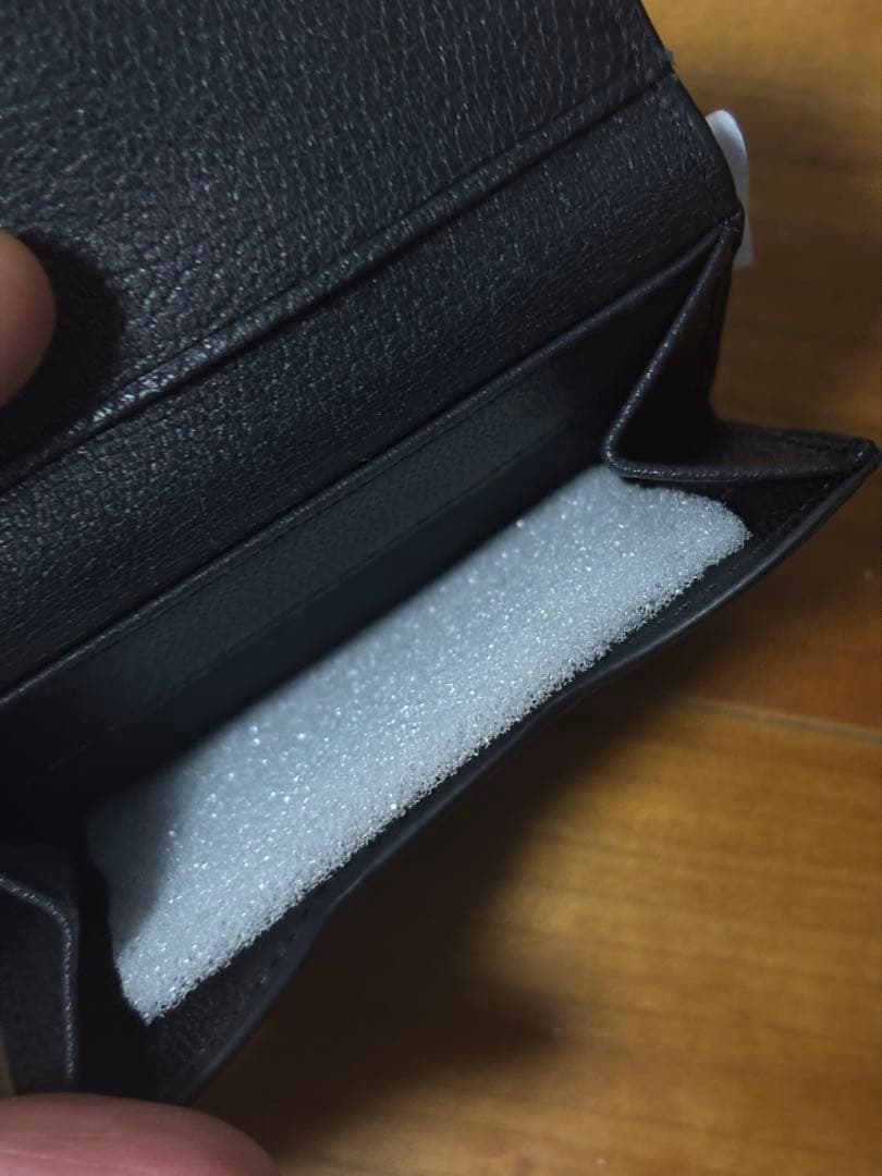 SAN HIDEAKI MIHARA 山羊革 3つ折り SMO-MGN ブラック