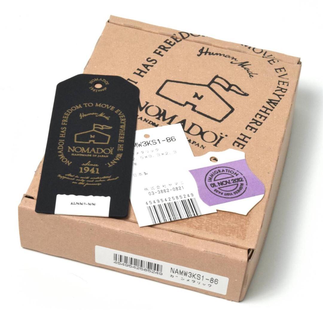 未使用 NOMADOI ノマドイ ニューメキシコ ラウンド財布 ブラックシルバー