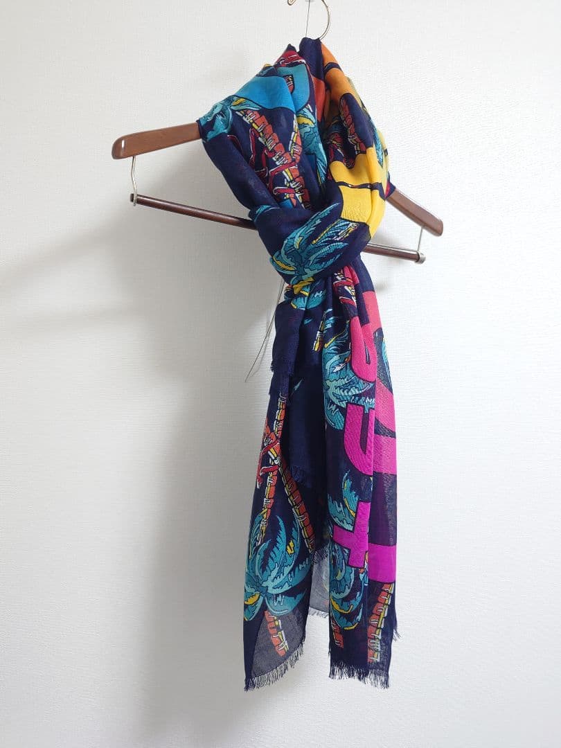 ルイ ヴィトン LOUIS VUITTON ストール　カシミヤ　パームツリー