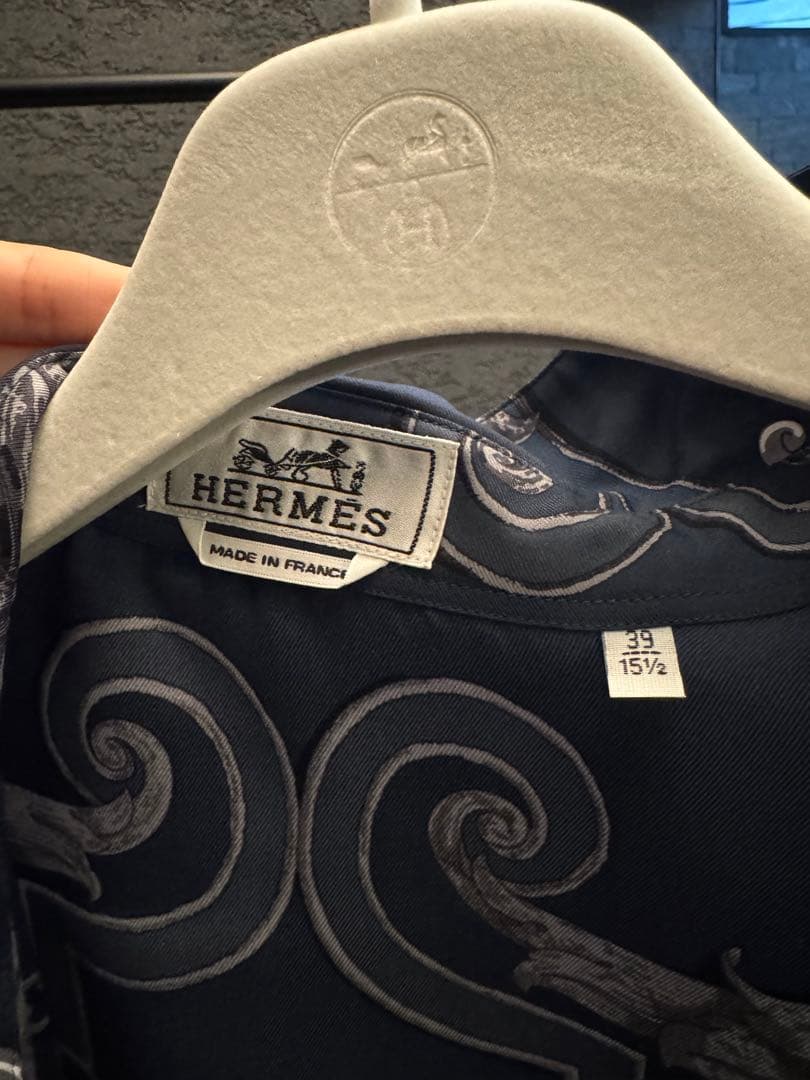 売り切り価格 新品未使用 HERMES シルクシャツ