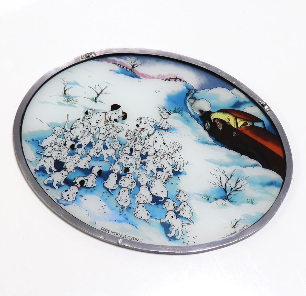 101匹わんちゃん ウォルト・ディズニー ヴィンテージ ステンドグラス 犬