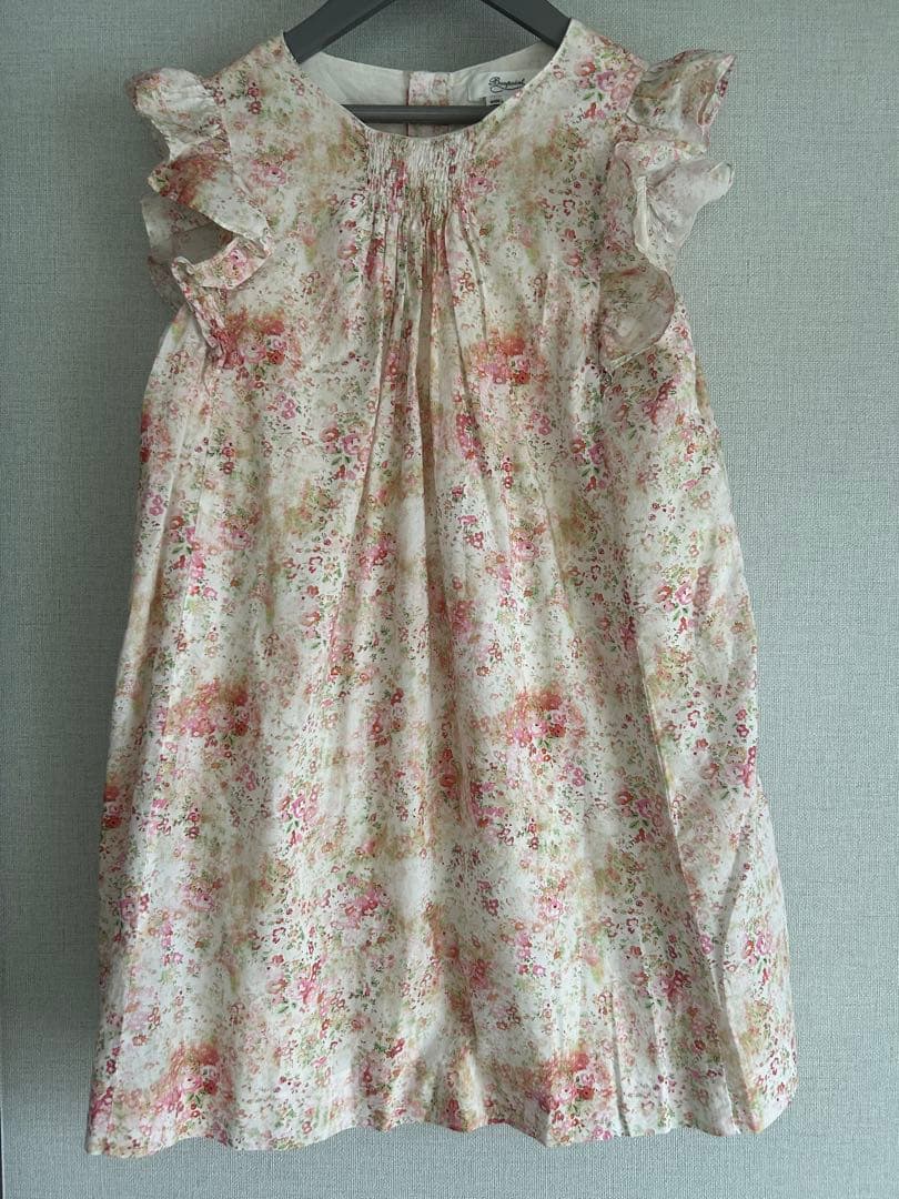 ボンポワン　リバティ　ワンピース　10A スモッキング