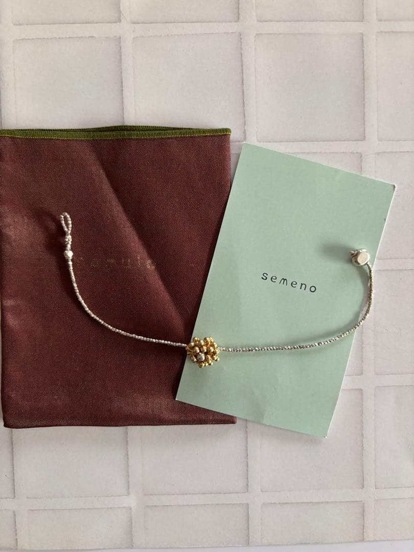 semeno フラワーモチーフブレスレット