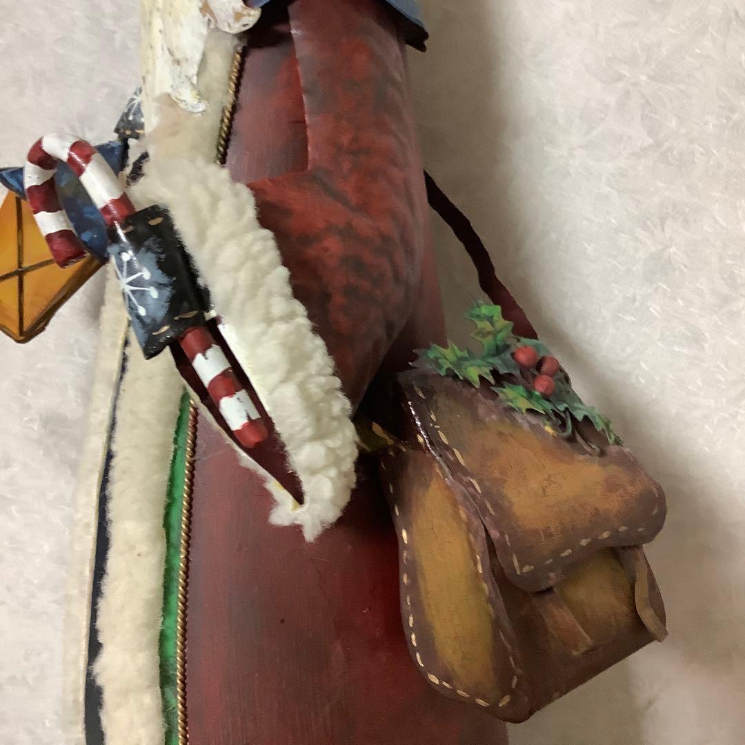 サンタクロース　人形　置き物　ブリキ　クリスマス　ディスプレイ　ヴィンテージ風