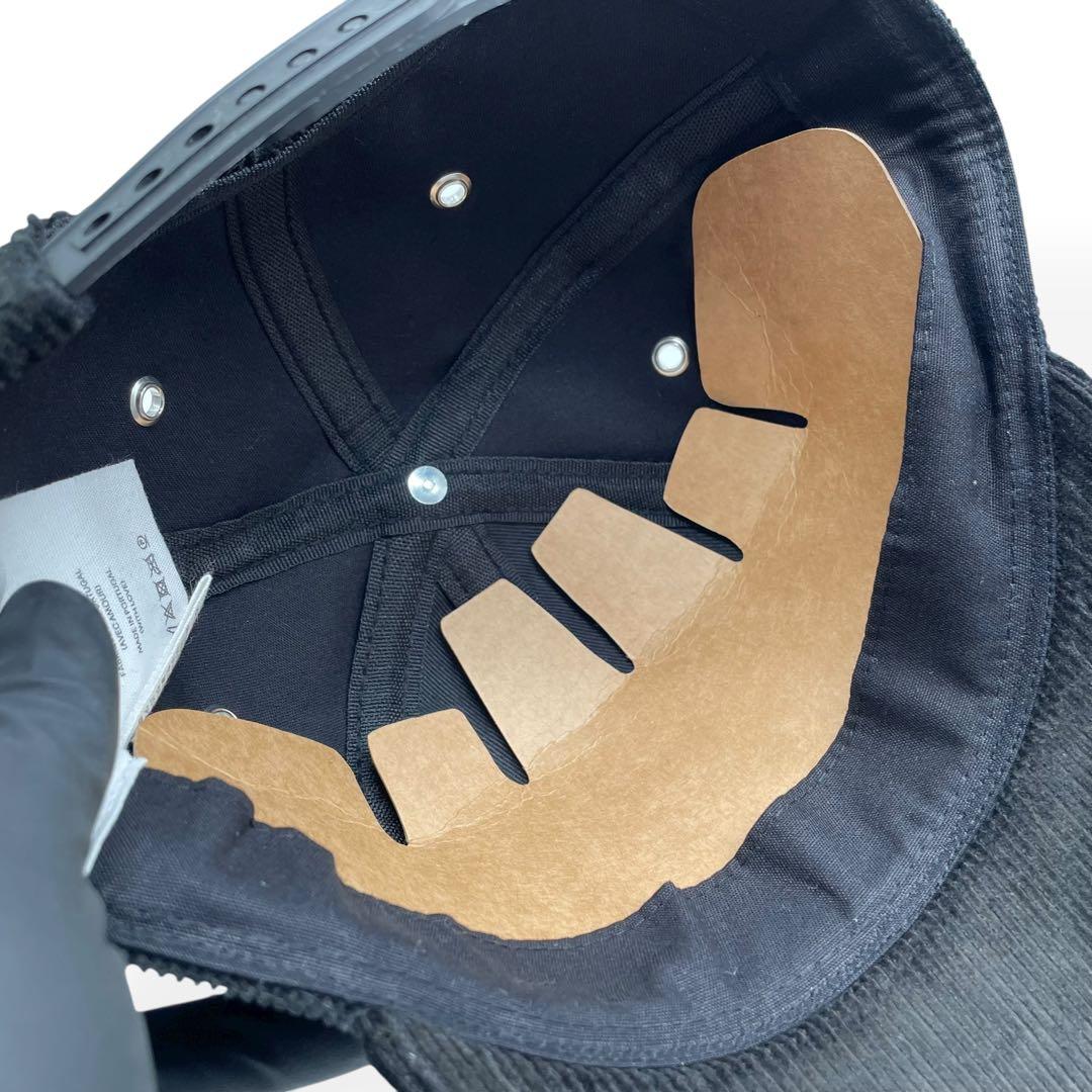 未使用級　AMI PARIS　アミパリス　キャップ　コーデュロイ　ブラック　黒