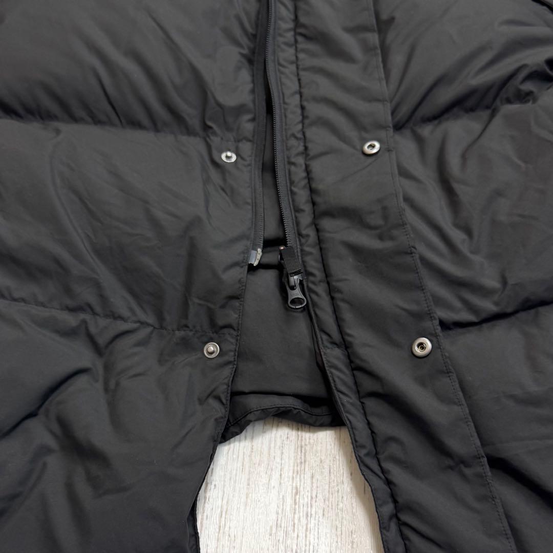 アディダス ロング ダウン ベンチコート L サイズ 3ストライプ ブラック