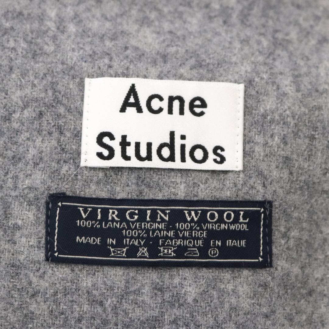 美品✨ACNE STUDIOS マフラー　グレー　バージン　ウール100％