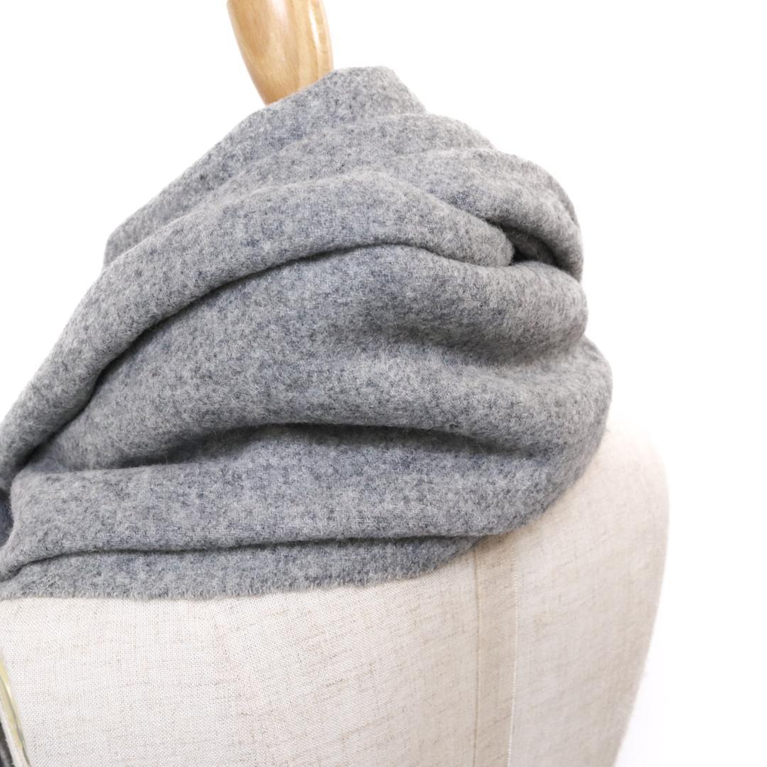 美品✨ACNE STUDIOS マフラー　グレー　バージン　ウール100％