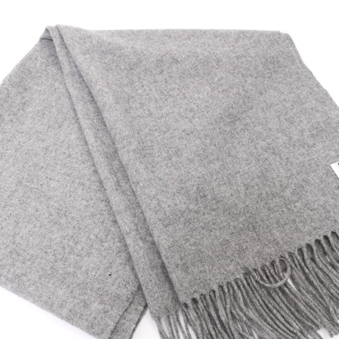 美品✨ACNE STUDIOS マフラー　グレー　バージン　ウール100％