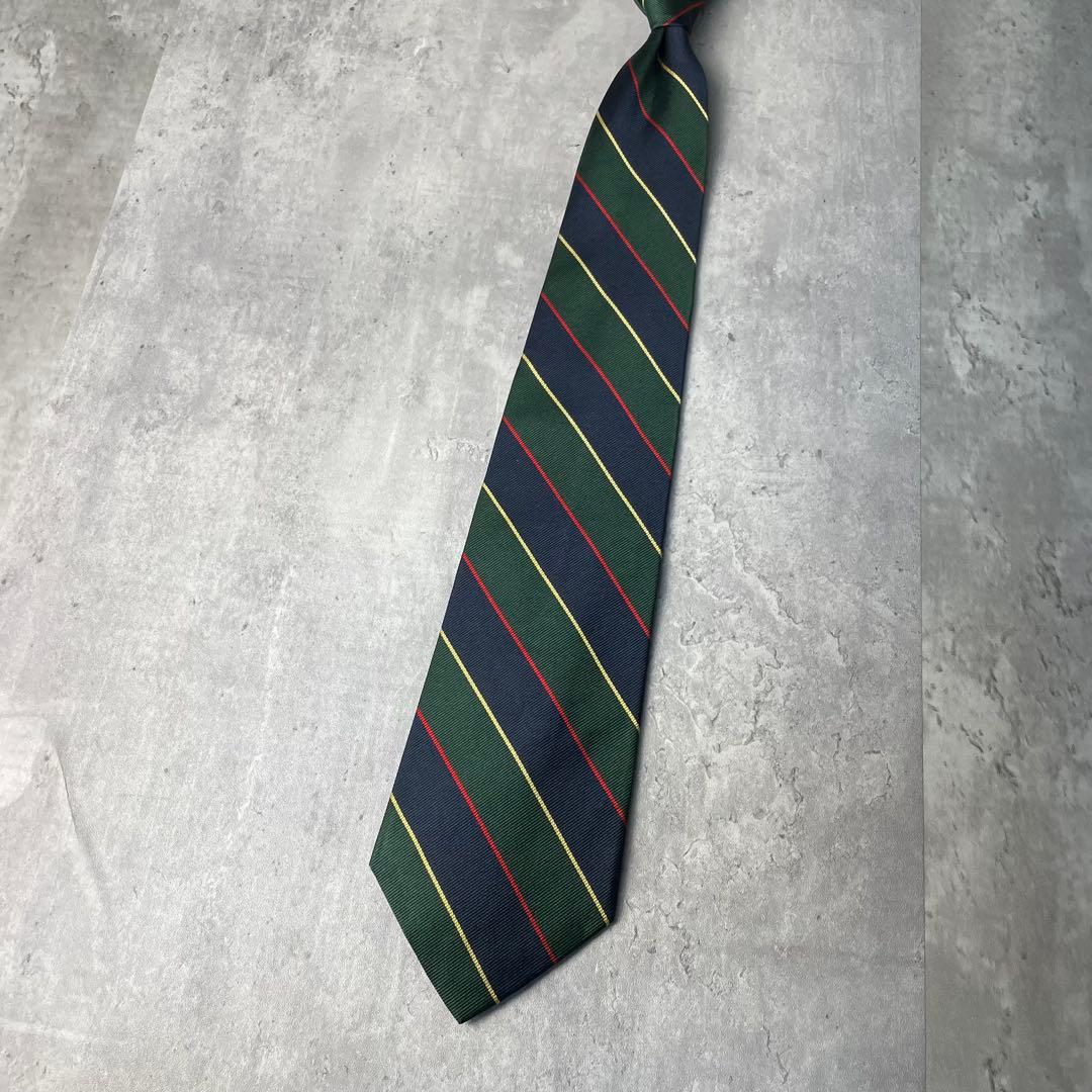 美品 Brooks Brothers アーガイルサザーランドストライプ ネクタイ