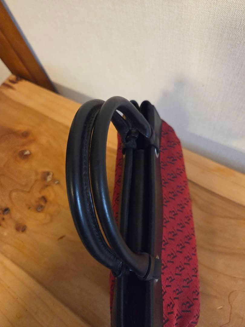 【希少】BOTTEGA VENETA ヴィンテージ トートバッグ 蝶総柄 レッド