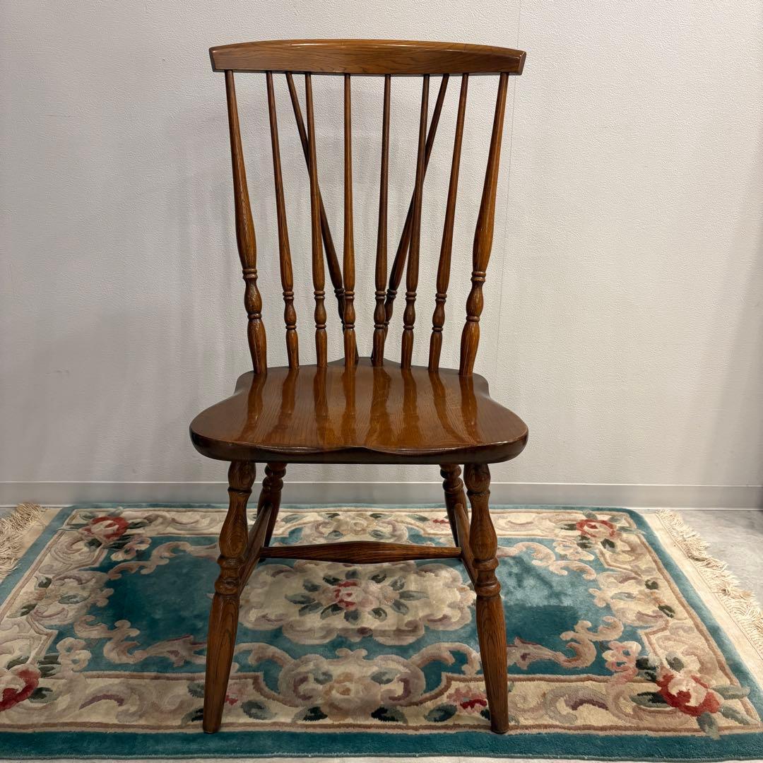 かしわ　柏木工　スピンドルバック　ウィンザーチェア