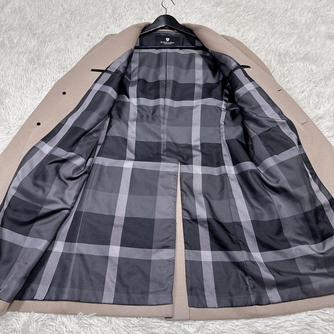 BLACKLABEL CRESTBRIDGEカシミア混チェスターコートLベージュ